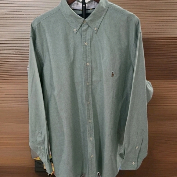 Ralph Lauren Other - Polo Ralph Lauren Mens Button Down Long Sleeve Shirt Sze 2XB Mint Green Big Tall